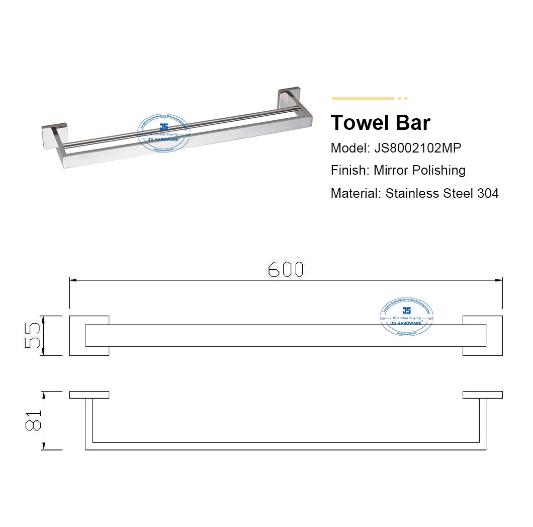 Wholesale Towel Rack Wall Mounted Bathroom Accessory Towel Holder Bathroom Shelves