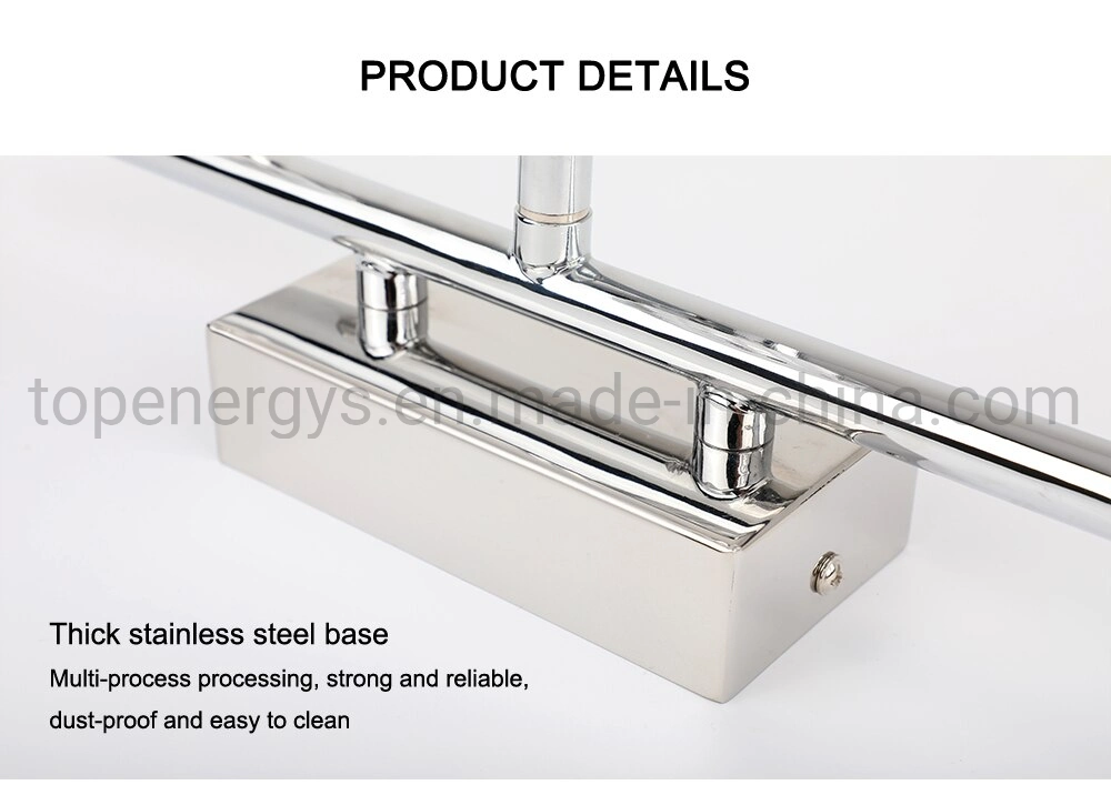 LED Vanity Light Bathroom Lamp Bedroom Makeup Mirror Lights Stainless Steel Acrylic Waterproof Wall Lighting 32cm 54cm