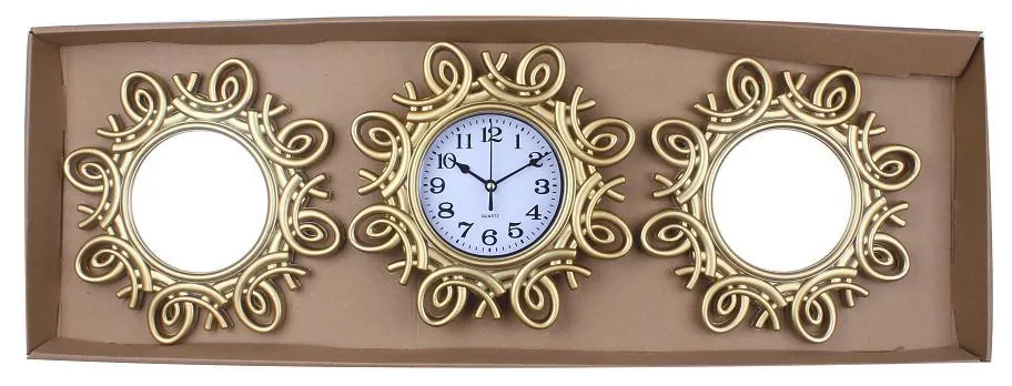 Mirrors and Clocks 3PCS in a Set Fashion Home Decoration Set Wall Clocks