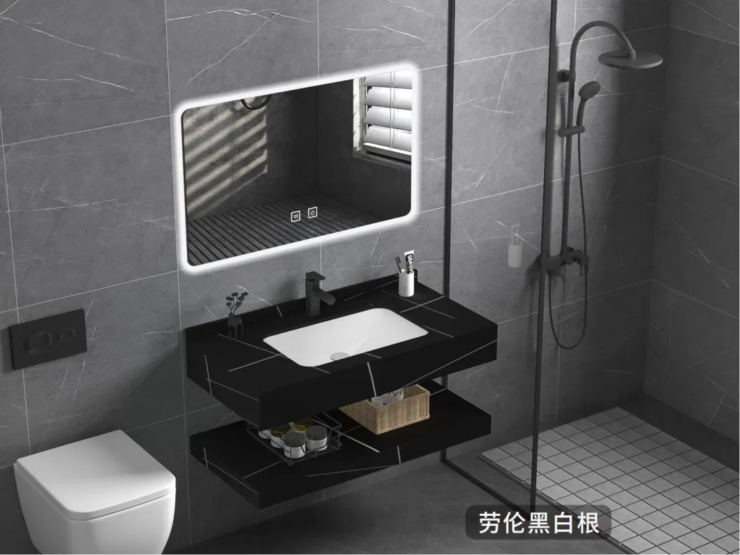 Customized LED Smart Mirror Customized Size Color Basin Bathroom Vanity Cabinet