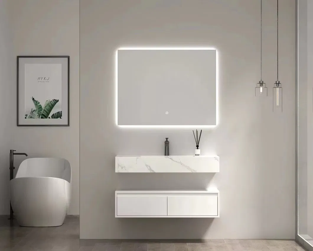 Guangdong Bathroom Cabinet with Mirror, LED Lights Medicine Cabinets Bathroom Vanity