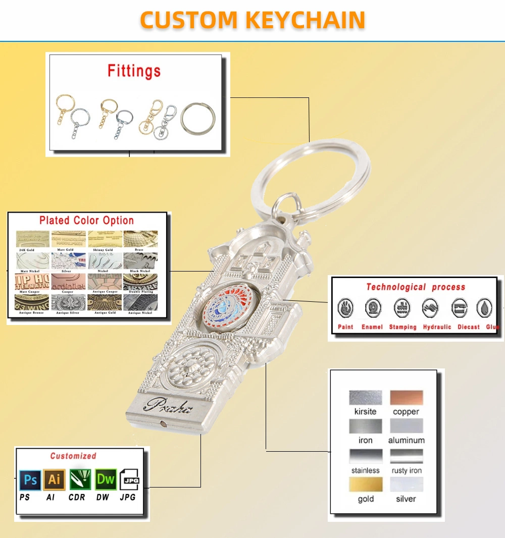 China Wholesaler Custom Logo Sublimation Designer Accessories Self Defense Anime Leather Bottle Opener Cute Luxury Car Helicopter Metal Keychain