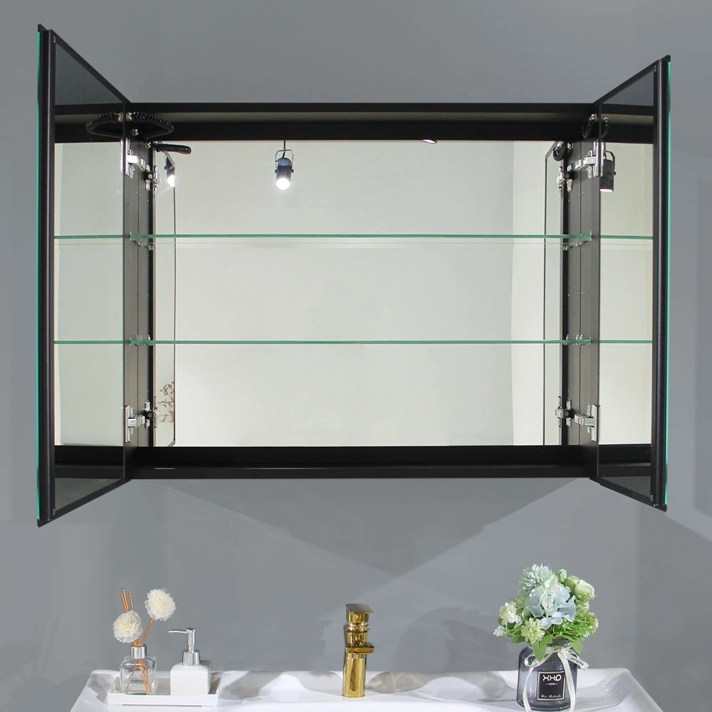 Bathroom Vanity LED Mirror Cabinet Wall Mounted Vanity Magnifying Mirror Bathroom Cabinet