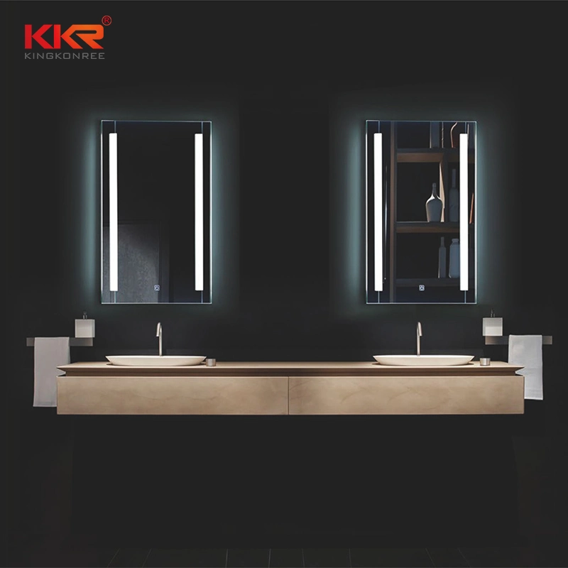 Factory Supplier LED Mirror Vanity Sets Bathroom Glass Mirror