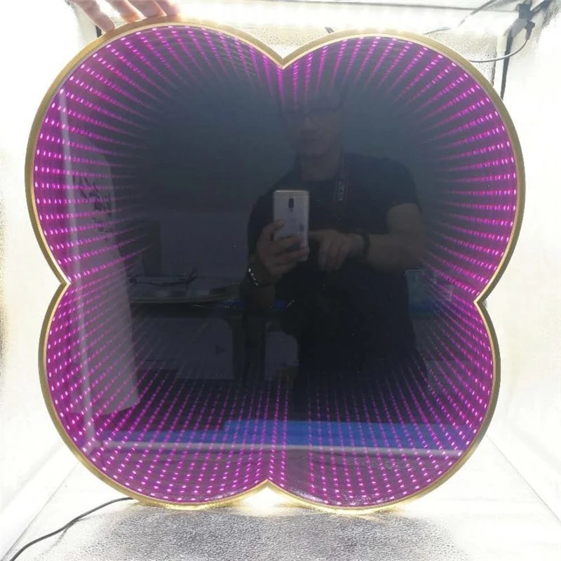 Customized Size 3D Infinity Mirror Tunnel Mirror for Deco