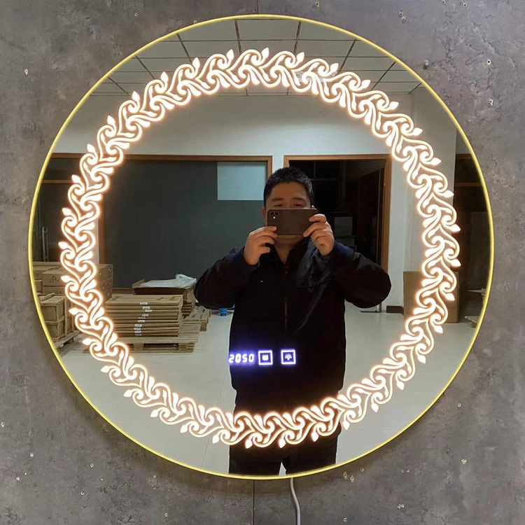 New Design Home Makeup 3 Color Illuminated Round Bathroom LED Mirror