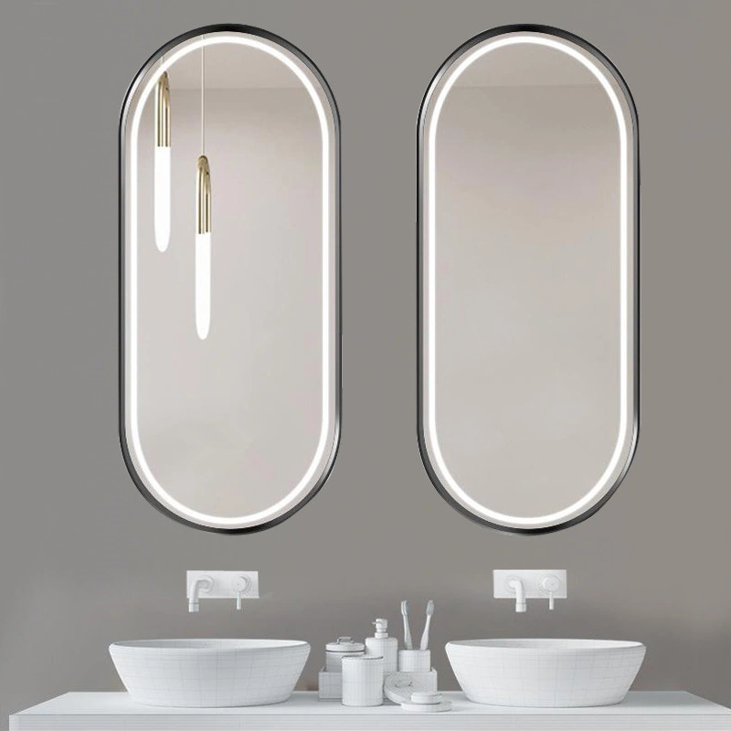 Salon Furniture LED Light Makeup Hotel Bathroom Wall Decoration Illuminated Mirror