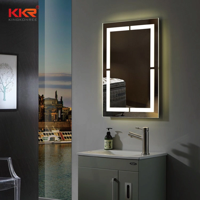 Factory Supplier LED Mirror Vanity Sets Bathroom Glass Mirror