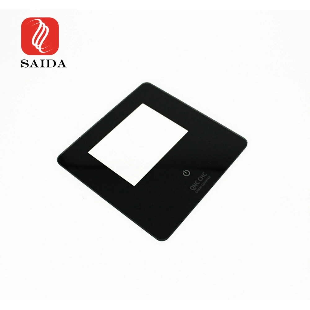 Saida Customize Ar Coating Tempered Glass Panel with Black Silkscreen Printing for Touch Screen