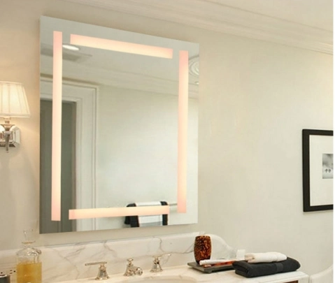 Bathroom Mirror with Front and Back Light Dimmable Anti Fog Function