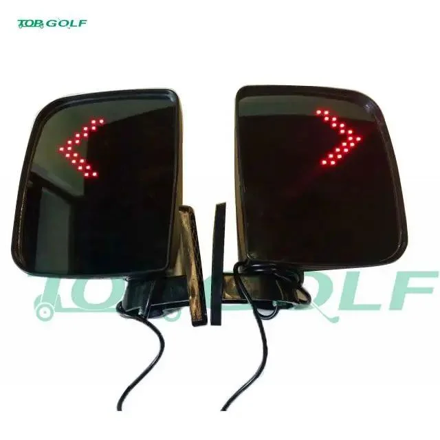 Universal Adjustable Golf Cart Folding Side View Mirror for All Brands