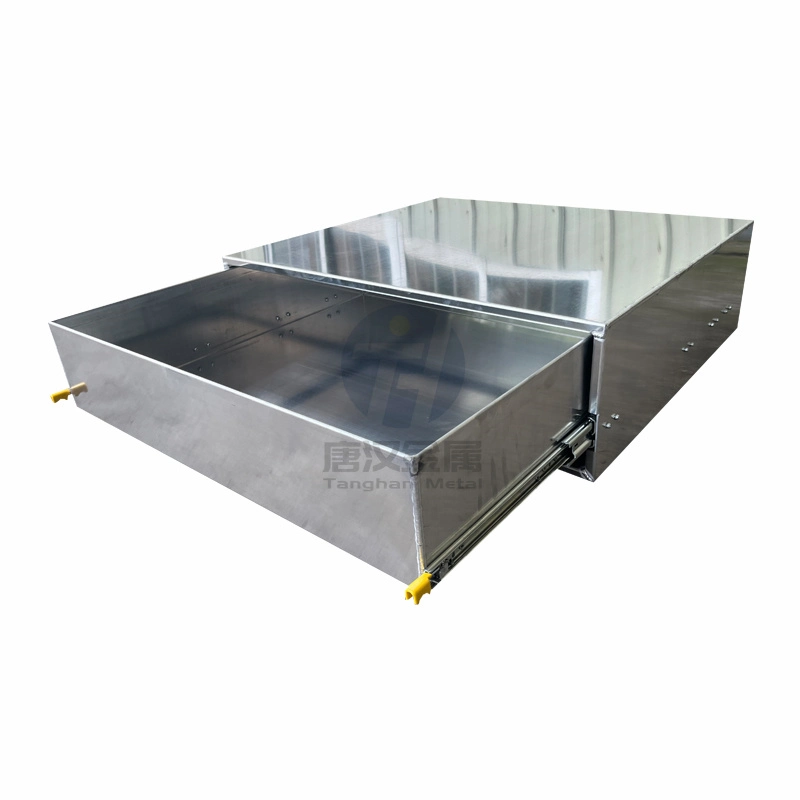 Custom Light Weight Aluminum Luxury Valet Parking Podiums with Sliding Drawers and Keys Storage Slot Cabinet