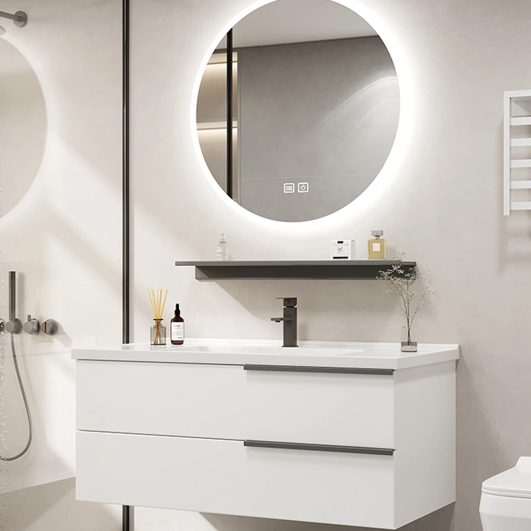 Toilet Smart Mirror Bathroom Cabinet Combination of Modern Simple Wash Basin Light Luxury Bathroom Cabinet Washing Table