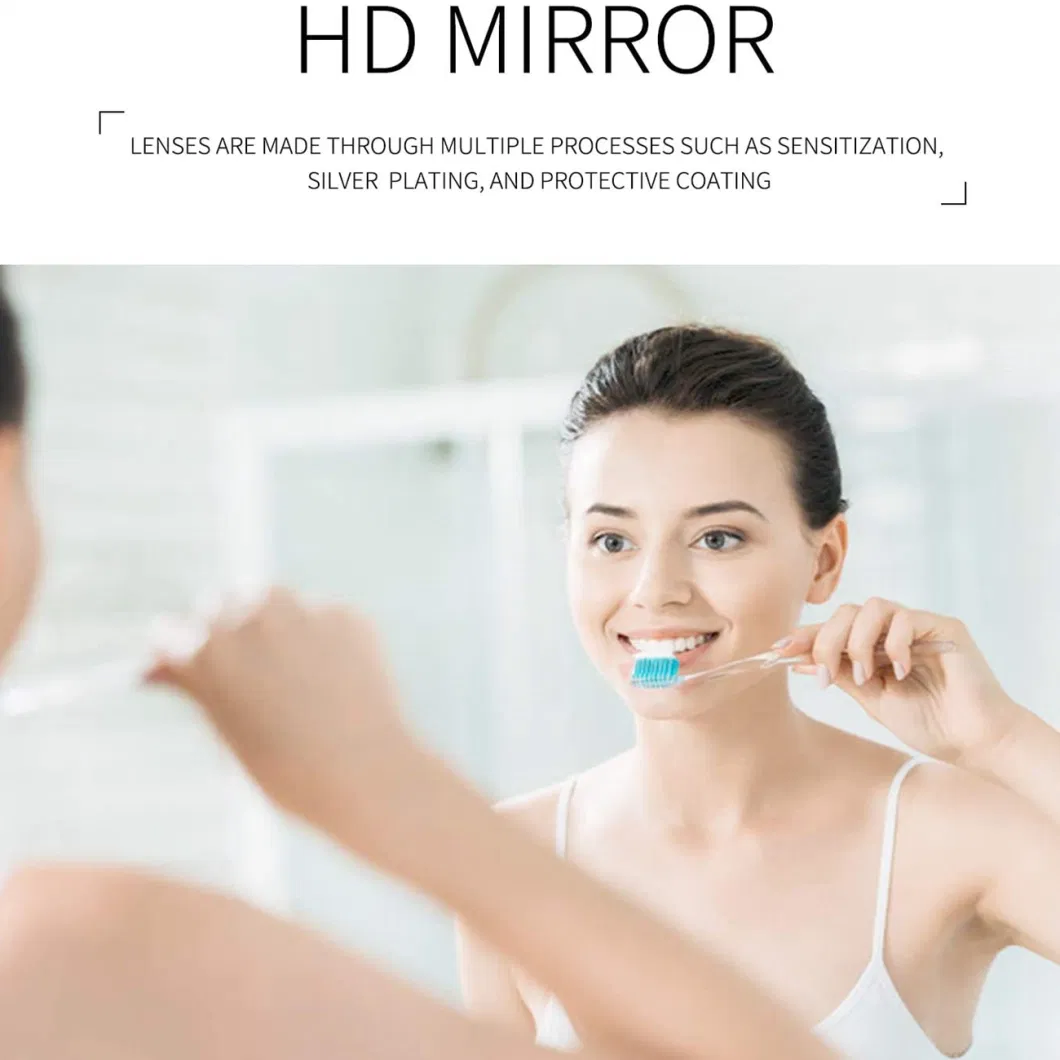 Wholesale Home Wall Decor Mirror Makeup Cosmetic Salon Vanity Floor Standing Aluminium Stainless Steel Frame Bathroom Mirror