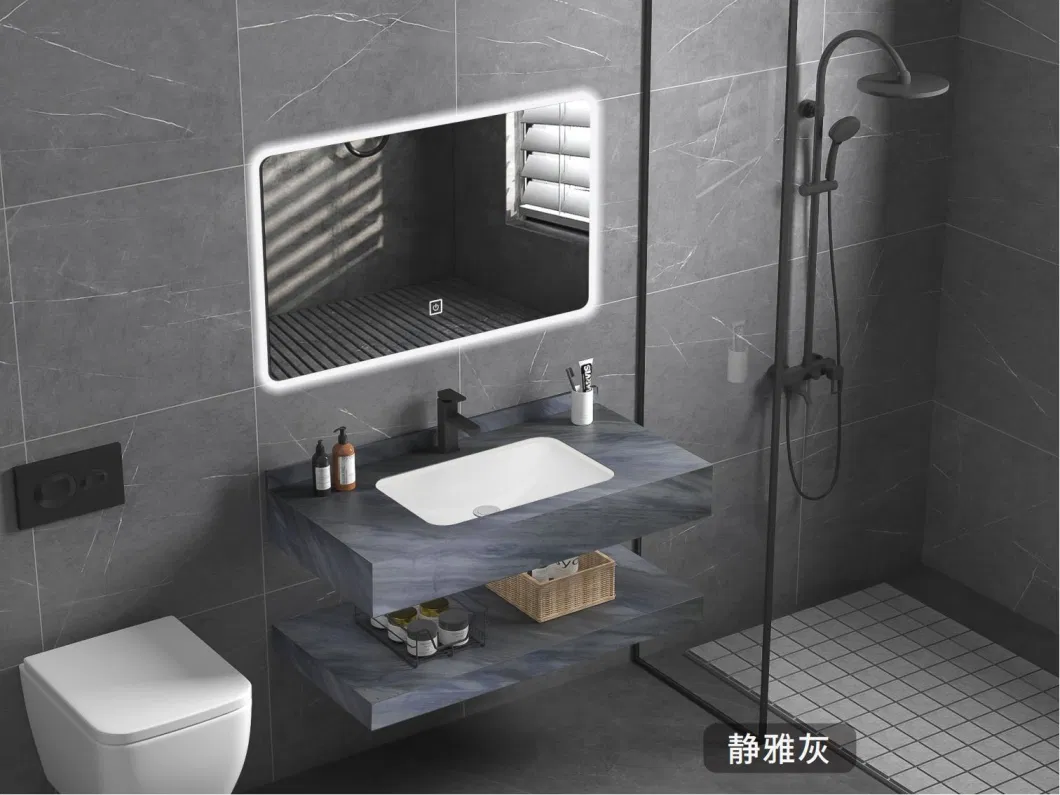 Customized LED Smart Mirror Customized Size Color Basin Bathroom Vanity Cabinet