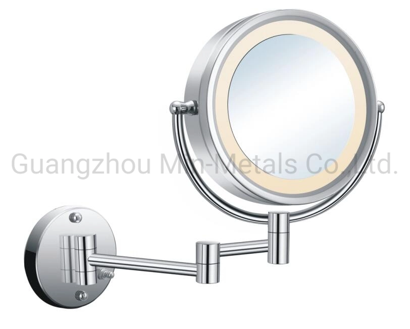 8&quot; Brass Cosmetic Magnifying Mirror with LED Mx-Hy1158