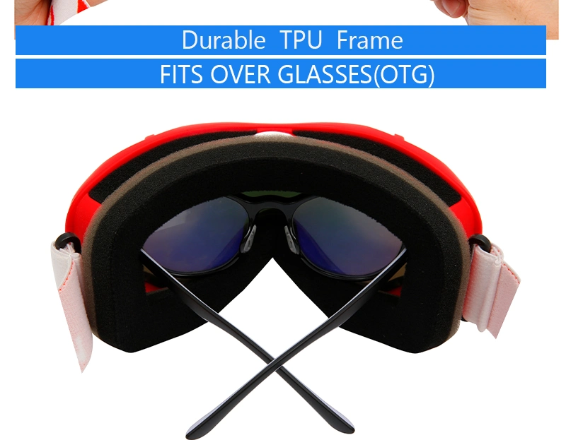 Permanent Anti-Fog Inside Lens Retro Men Ski Sunglasses Skiing Skinny Goggles