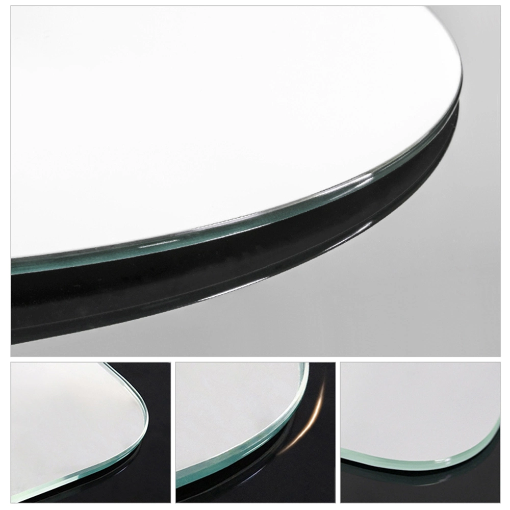 Irregular Oval Mirror Glass Frameless Oblong Oval Mirror Bathroom Wall Mirror