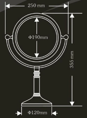 Hot Selling Hotel Table LED Light Cosmetic Mirror