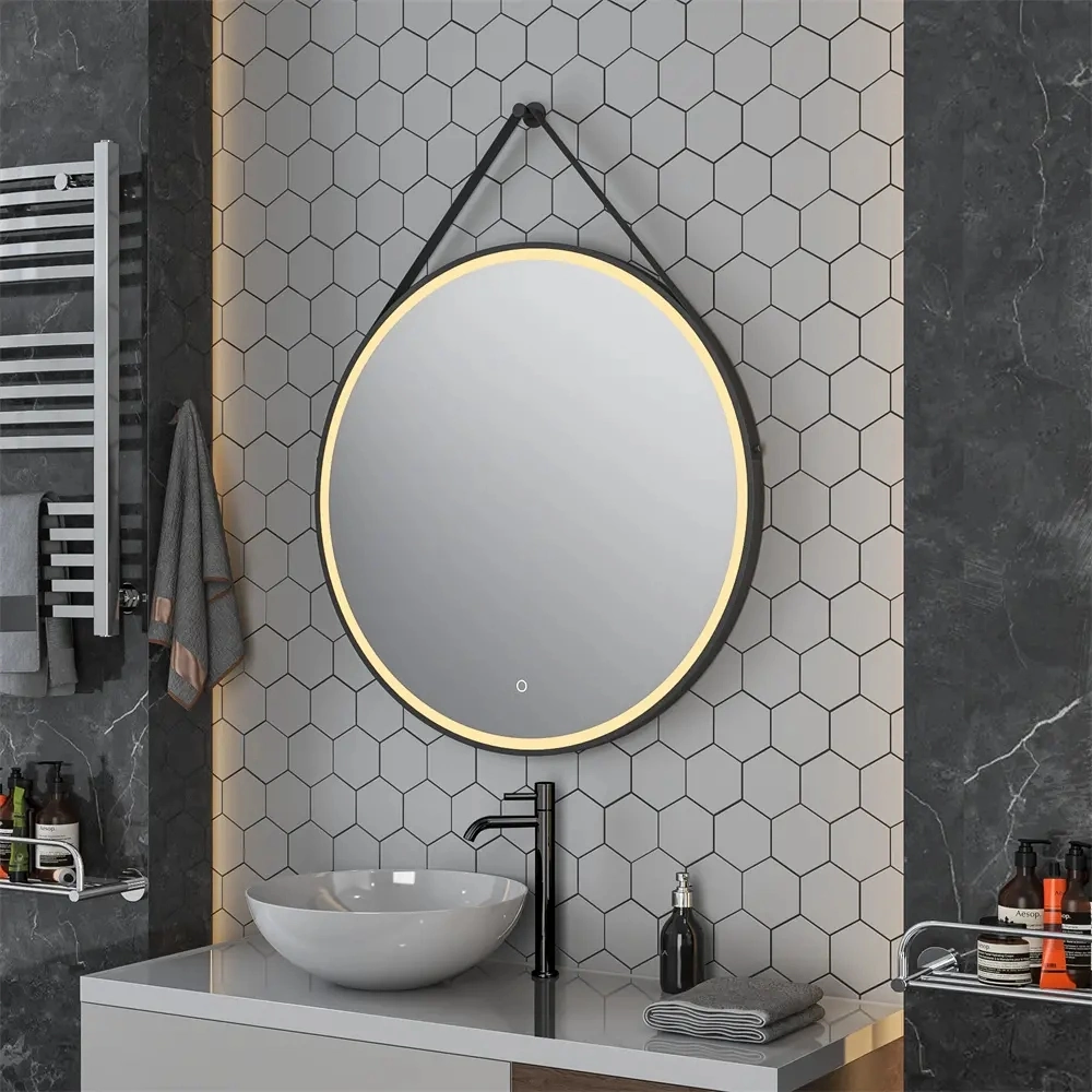 Hotel Bath LED Illuminated Smart Anti-Fog Mirror Hot Sale Design Wholesale LED Bathroom Manufacturer Makeup Vanity Dressing Mirror