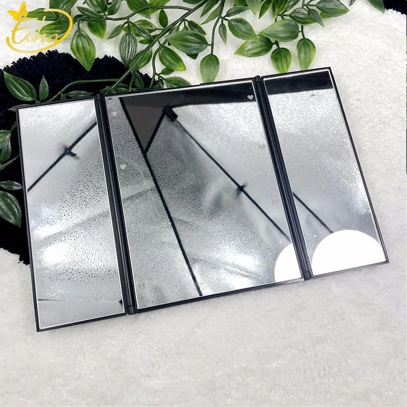 OEM Plastic Folding Desktop Makeup Cosmetic Mirror with LED Light