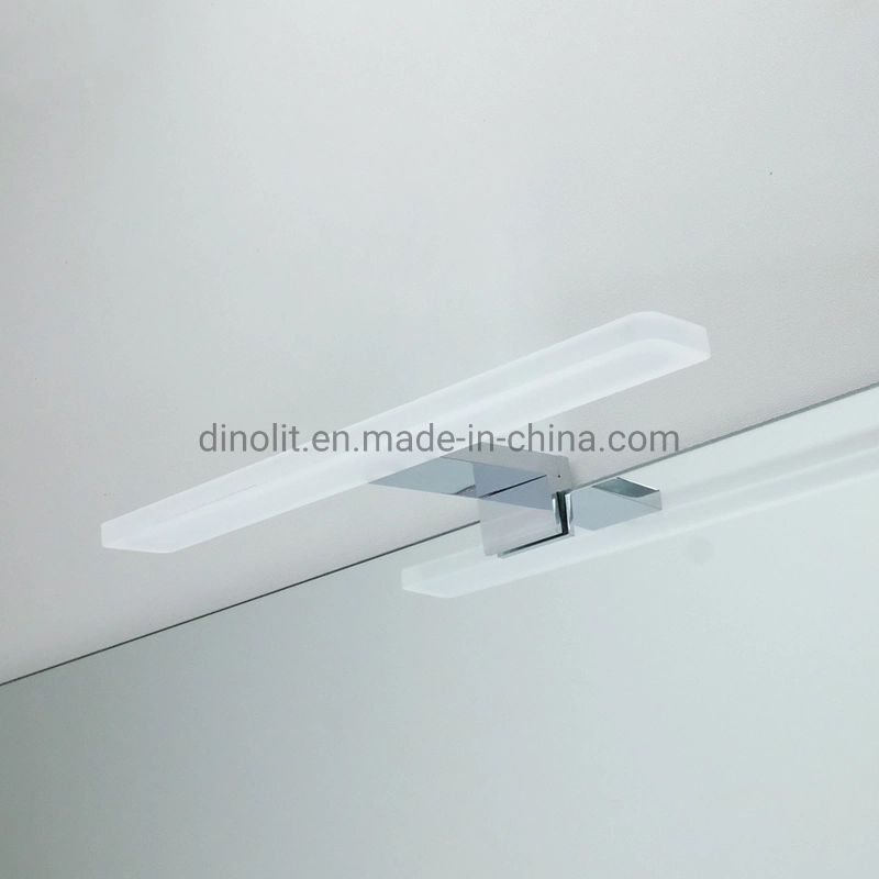 30cm/45cm/60cm Chrome 220V-240V Stainless Steel+Acrylic Waterproof Bathroom LED Mirror Lighting for Bath Furniture/Cabinet/Make-up Mirror/Vanity CE IP44