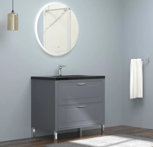 Simple Bathroom Designs Basin Vanity Aluminum Shower Cabinet with Mirror