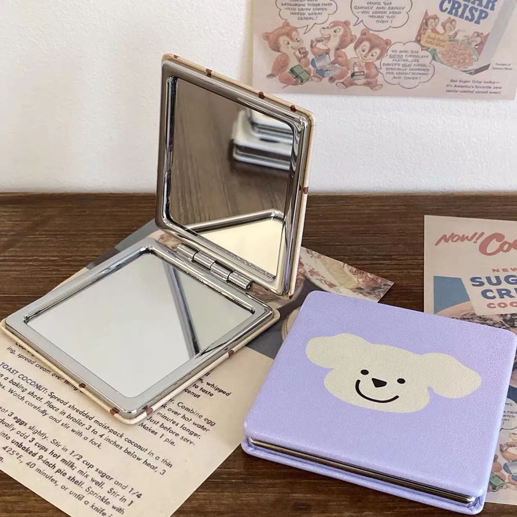 Fashion Popular Design Mini Makeing up Mirrors Kpop Bathroom for Car Organizer Cute Catoon in Stock Hot Selling Make up Mirror for Sale