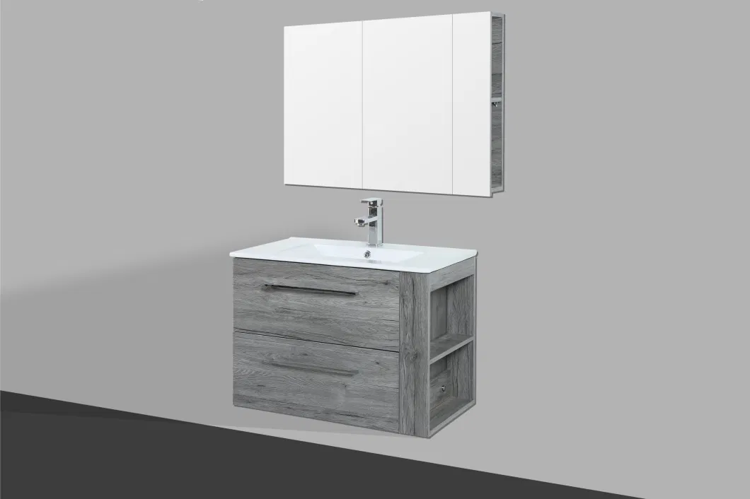 New Design Modern Wall Mounted Bathroom Cabinet Furniture Ceramic Basin Mirror Cabinet Bathroom Vanity Cabinet
