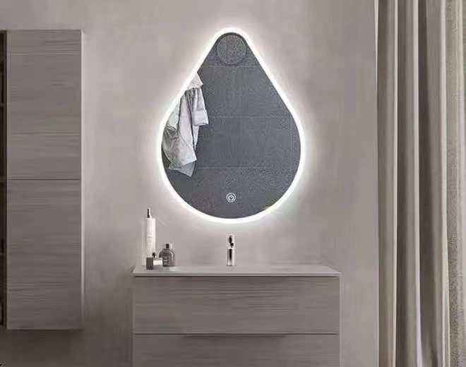 Waterdrop LED Backlit Circular Lighting Mirror