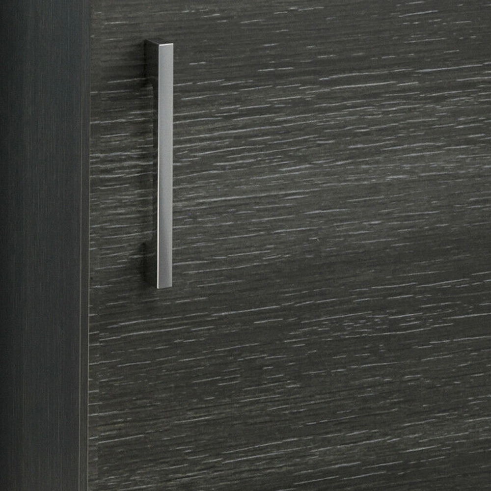Modern Charcoal Grey Bathroom Floorstanding Vanity Furniture 400mm