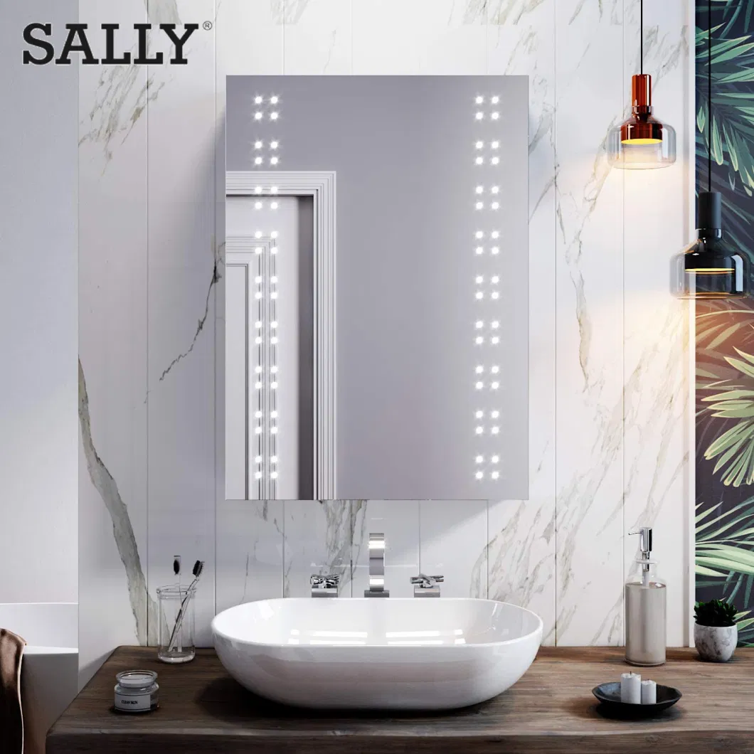 Sally Medicine Storage Lights Dimmer Switch LED Mirror Wall-Mounted Anti-Fog Mirror Cabinet