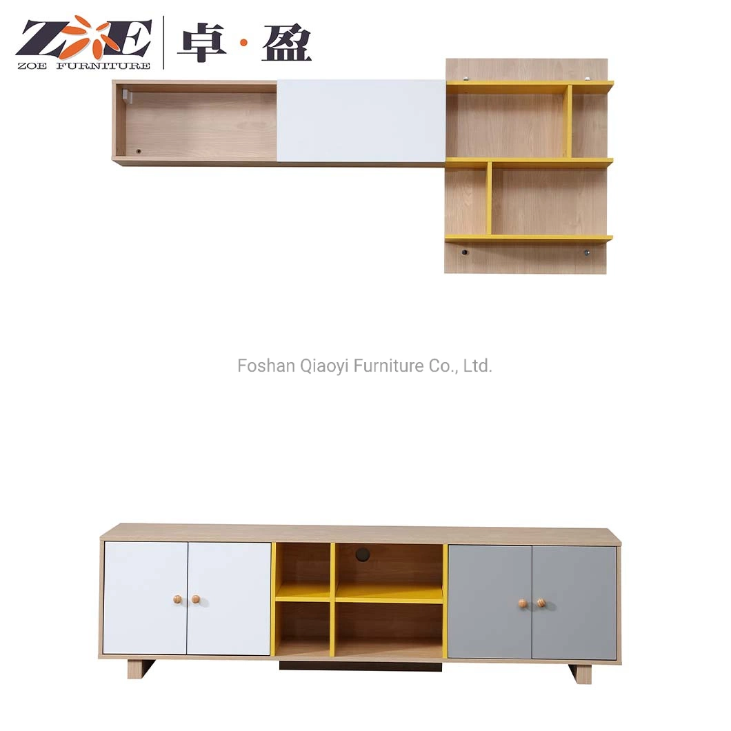 Living Room Display Home Furniture TV Bench Wall Unit in Modern Design MDF TV Table Showcase Wooden TV Stand Cabinet