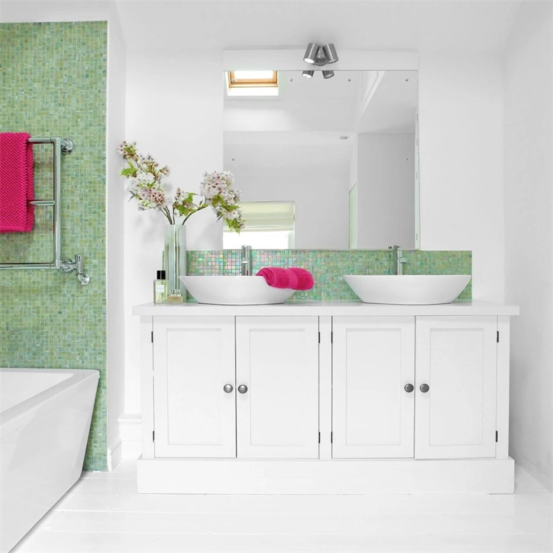 Touch Illuminated Bath Room Mirror Cabinets Acrylic Charm Wall Hanging Anti-Fog Vanity LED Mirror Bathroom Cabinet