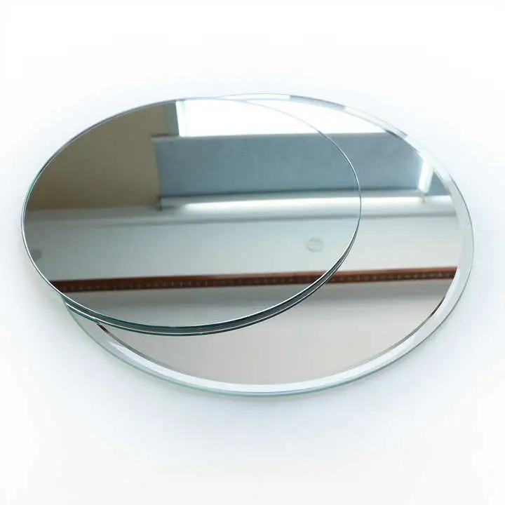 Silver Decorative Round Dressing Bath Room Hotel Mirror Wall