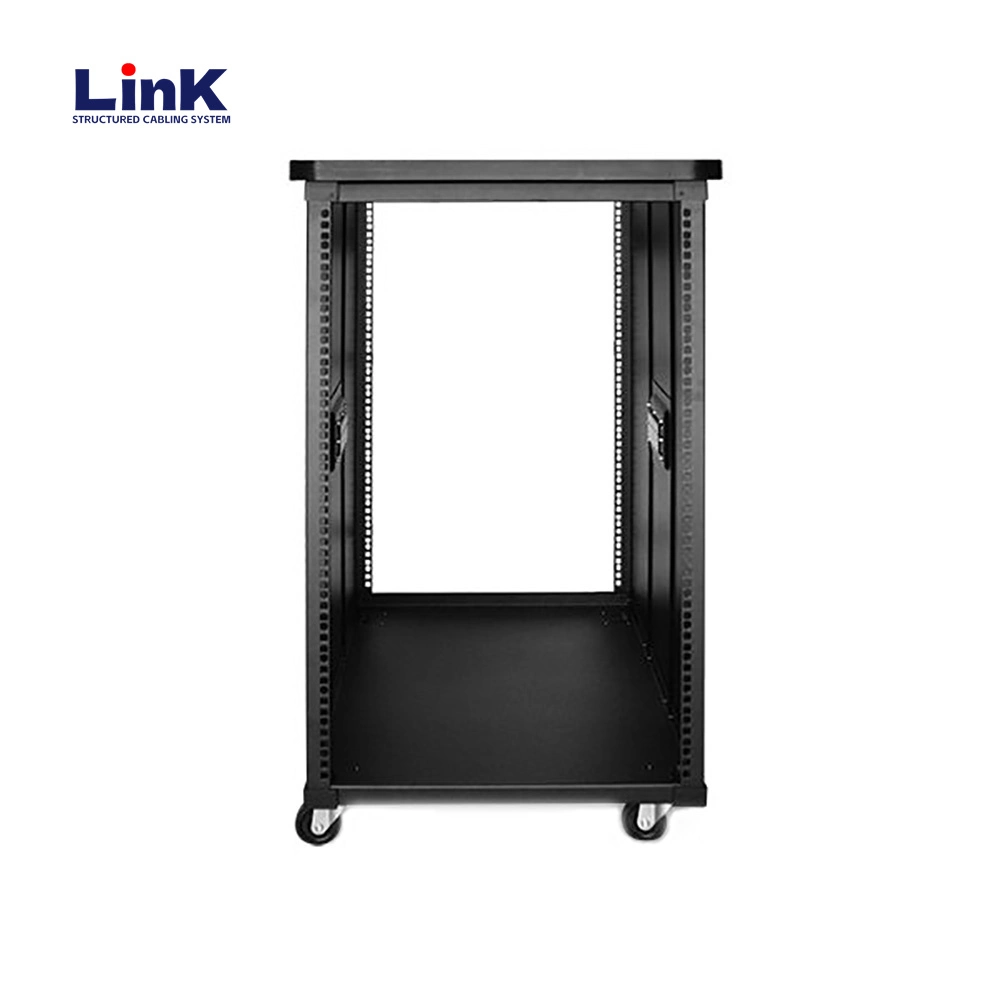 12u Rolling Network Rack Built-in Handles Portable Enclosure Server Audio Telecom Equipment Cabinet