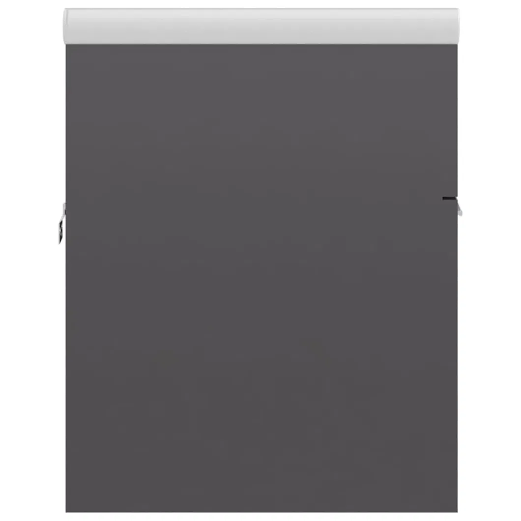 Sink Cabinet with Built-in Basin High Gloss Grey Chipboard
