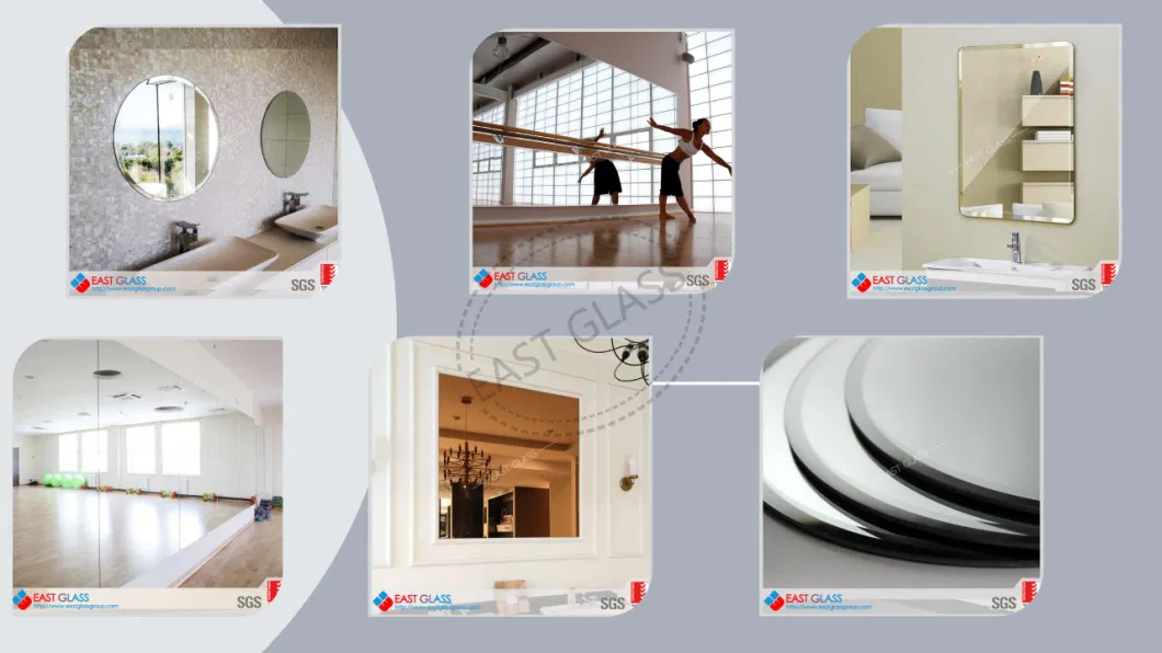 Silver Mirror, Building Glass, Mirror. Copper Free Mirror, Tempered Mirror/Eastglass/Building Glass/Tempered Mirror/Laminated Mirror/Laminated Glass