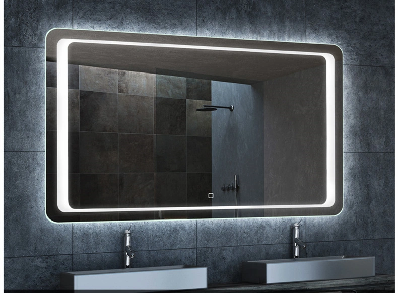 LED with Light Smart Bathroom Mirror Bathroom Anti-Fog Hotel Mirror