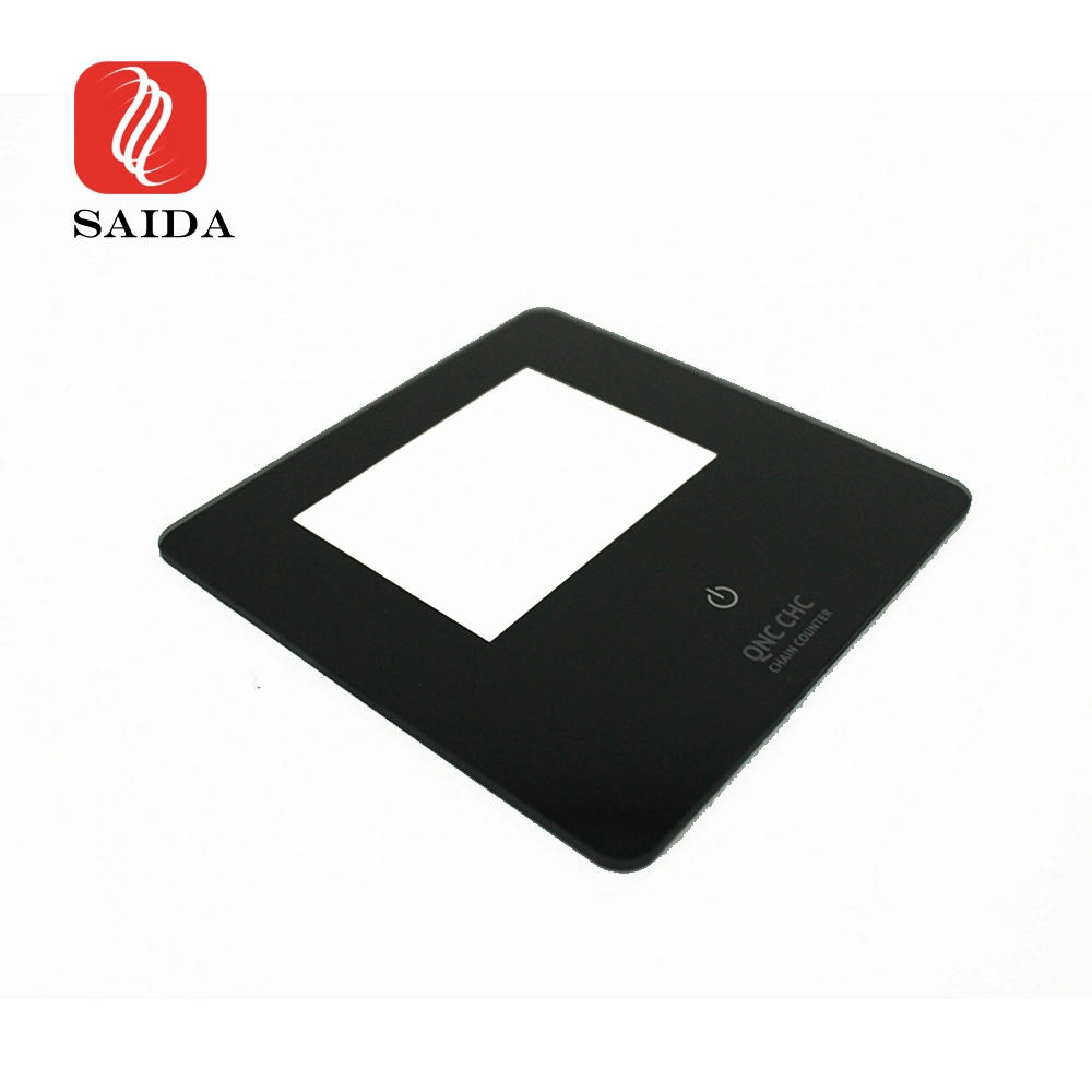 Saida Customize Ar Coating Tempered Glass Panel with Black Silkscreen Printing for Touch Screen