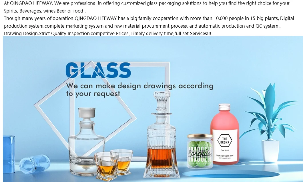 Engraved Custom Logo Empty Premium 500 Ml 750 Ml 1000 Ml Liquor Vodka Rum Whisky Liquor Bottle Glass Round with Screw Cork