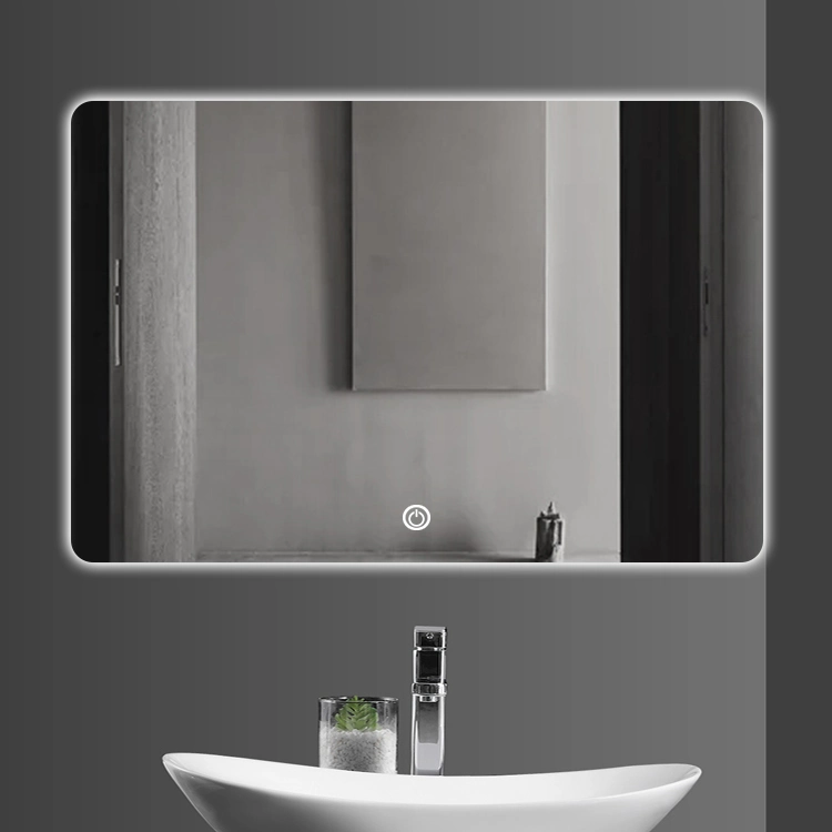 Modern LED Illuminated Backlit Switch Touch Wall Hung Bathroom Vanity Smart Mirrors Light