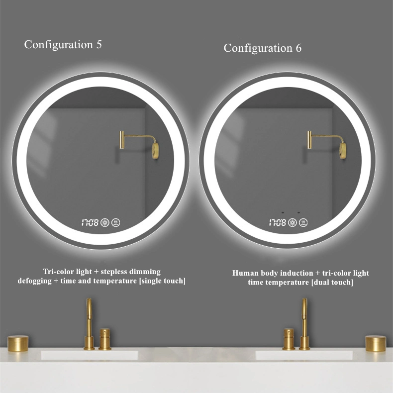 Hotel Decoration Bathroom Mirror Household Round Smart Bathroom Mirror 0015