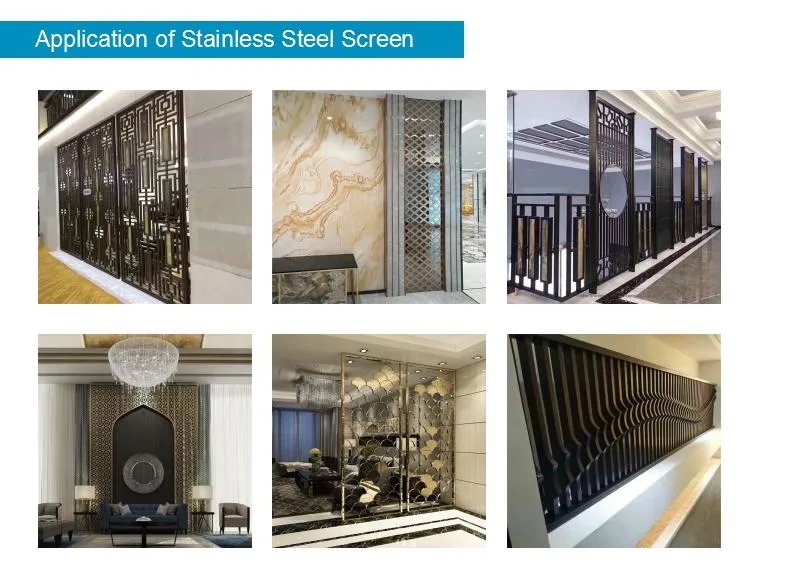 Creative Customized Stainless Steel Metal Artwork Screen Room Partition
