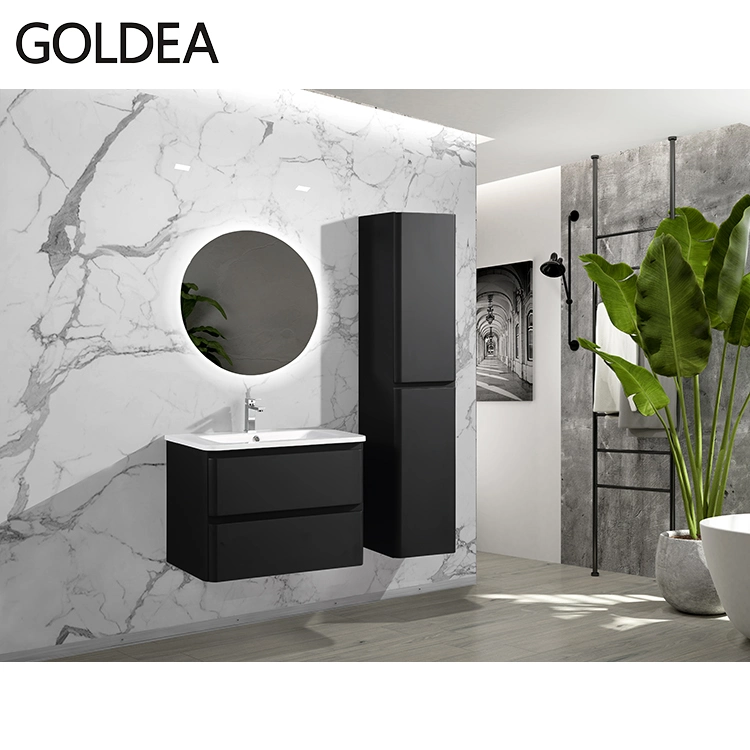 New Modern Vanity Wholesale Vanities Mirror Basin Cabinet Wooden Bathroom Hot Sale