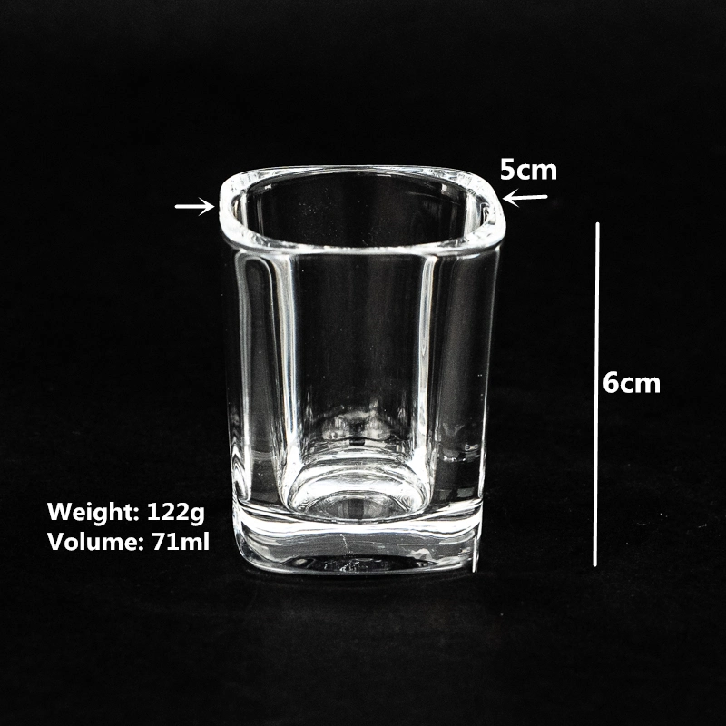 Wholesale Design Unique Clear Customize Whiskey Wine Vodka Shot Glass