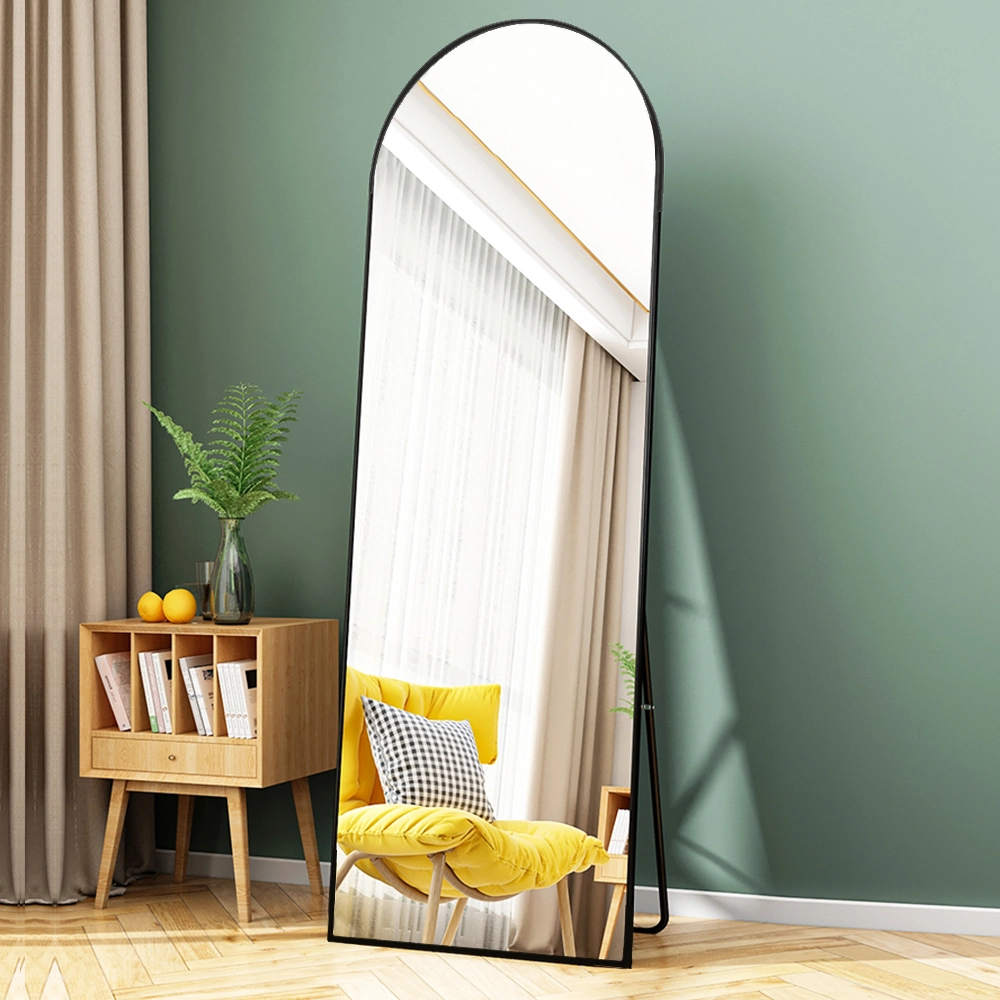 163*54cm Arched Top Wall Mounted Decorative Full Body Length Standing Floor Mirror