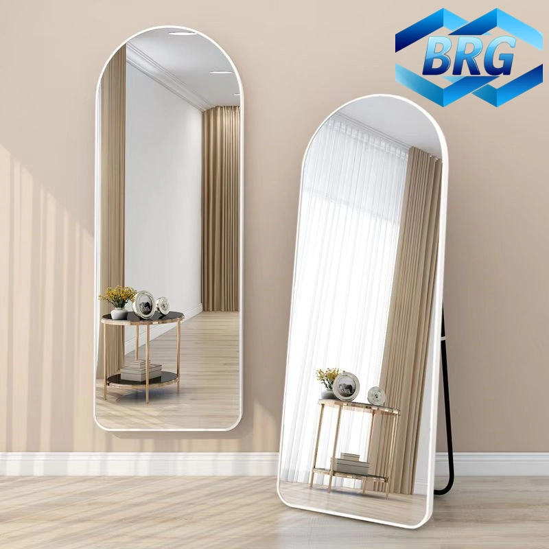 200*100 180*90 180*70 Black Golden White Frame Arch Standing Mirror