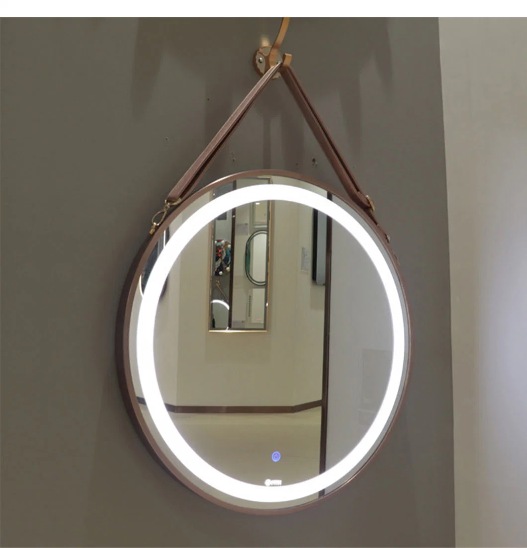 New Bathroom Round Mirror with LED Light Make up Mirror