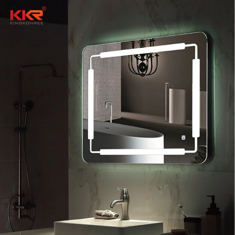 Factory Supplier LED Mirror Vanity Sets Bathroom Glass Mirror